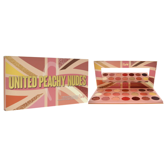 United Peachy Nudes 21 Pressed Pigment and Shadows Palette Rude Cosmetics 0.74oz - Picture 3 of 4